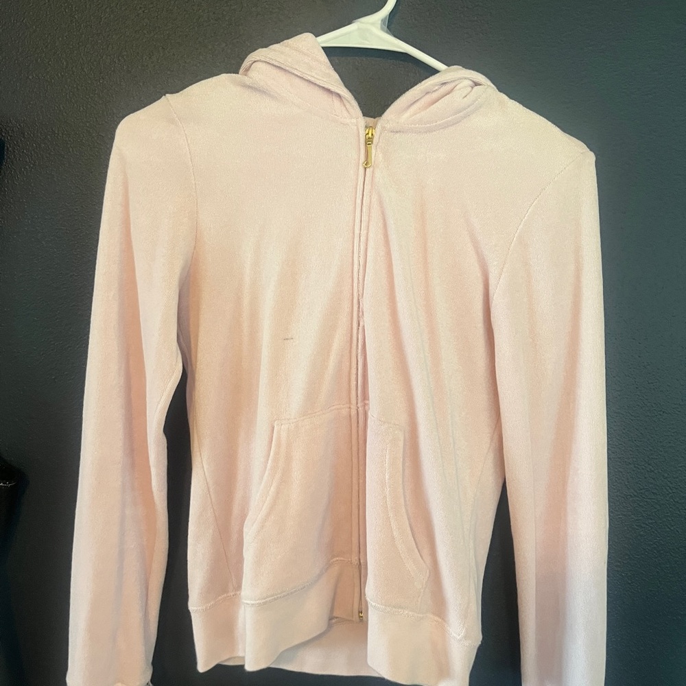 JUICY LIGHT PINK ZIP UP | XS